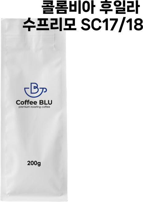 커피블루 커피블루-콜롬비아후일라수프리모200g, 1개, 200g, 더치분쇄