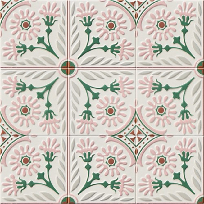 200 X 200 자기질 북유럽 패턴 타일 (벽 바닥 현관 화장실 욕실 주방), 1개