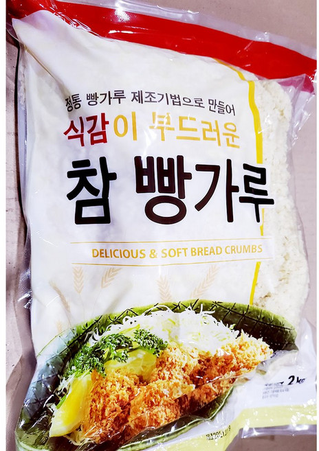 진현 참 빵가루 진현무 역 굵은 개자 2k업소용 식자재 식당용 단체 급식용 식재료 대용량, 1개, 2kg