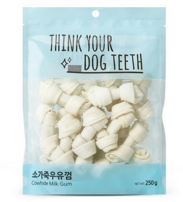 띵크유어도그티 강아지 우유껌 소형 18P, 소가죽, 250g, 4개