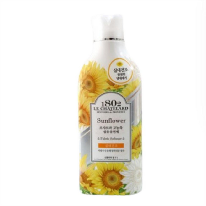르샤트라1802 실내 건조 섬유유연제 선플라워 본품, 1L, 12개