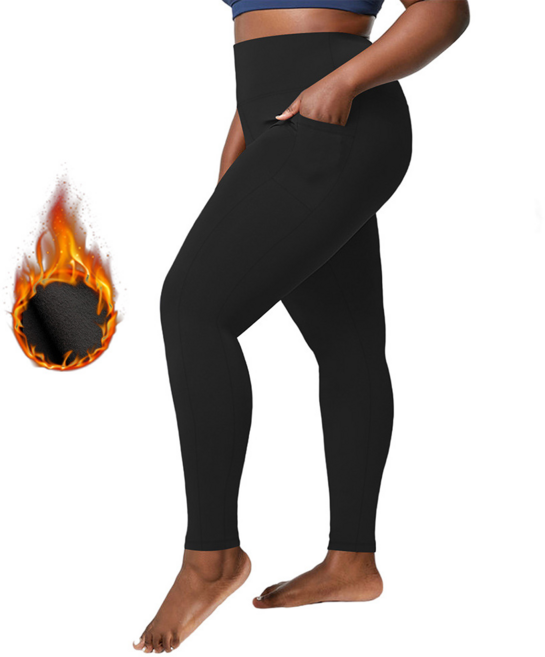 빅사이즈 기모 레깅스 하이웨이스트 가을 겨울 포켓 레깅스