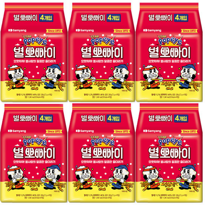 삼양 별뽀빠이 들, 288g, 6개