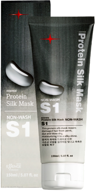 에센지 퍼펙트 힐링 시스템 프로테인 실크 마스크 S1 노워시 헤어팩 단백질 극손상 수분케어 헤어트리트먼트, 1개, 150ml