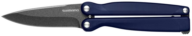 시마노 UB-211W 폴딩 나이프 접이식 낚시용 칼, 다크네이비(10611), 1개