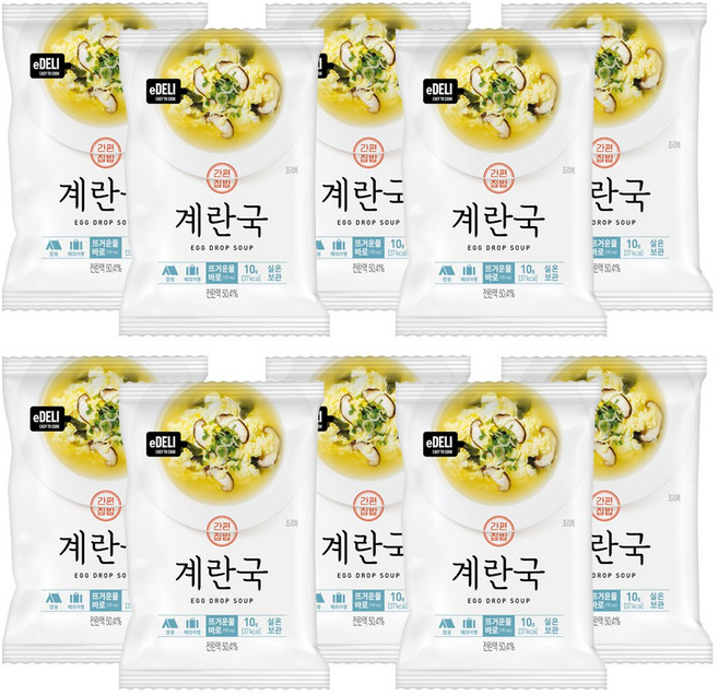 간편집밥 즉석 계란국 10개, 10g