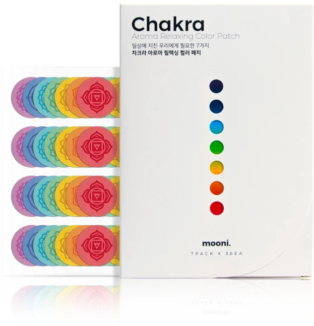 무니스튜디오 차크라 아로마 릴랙싱 패치 7종 세트 252매, 1개 - 쿠팡