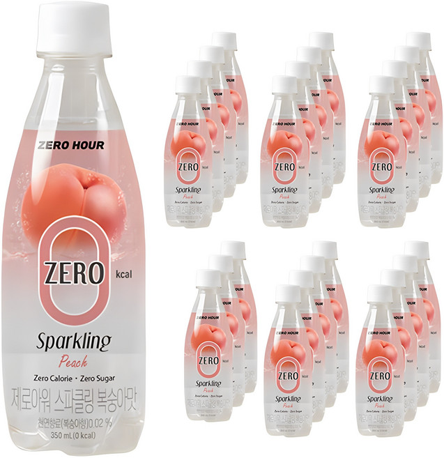 메디쿼터스 제로아워 복숭아맛 스파클링, 350ml, 24세트