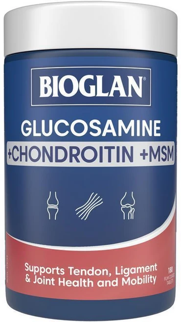 Bioglan 바이오글랜 글루코사민 콘드로이틴 + MSM 180정, 1개 - 쿠팡