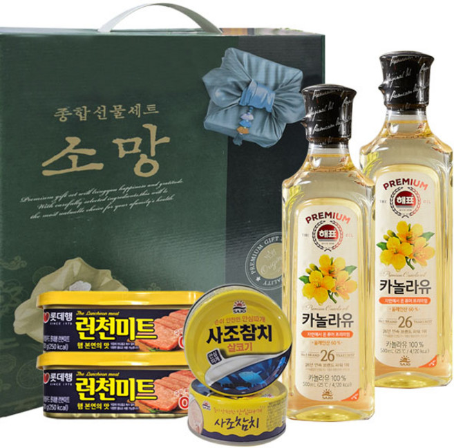 참치선물세트 명절선물세트 기쁨4호/햄선물세트/참치선물세트, 1