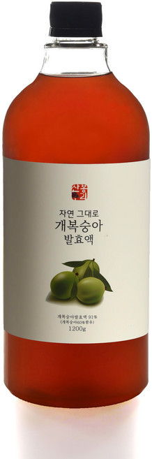 개복숭아 액기스 효능 원액 발효액, 1개, 1L