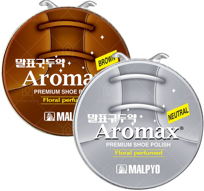 말표 구두약 캔 40g (블랙/브라운/뉴트럴) 1+1, 1세트, 브라운+뉴트럴