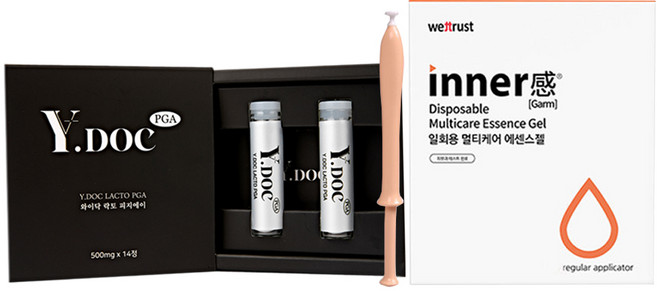 [정식인증점 단독] 이너감 멀티케어 에센스젤 30p+와이닥 락토 피지에이 유산균 여성 질세정제 Y존 탄력 보습 풀세트! 질정제 분비물 냄새 보습젤 이너케어, 1개