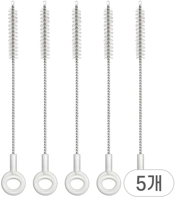 순수아 빨대 세척솔, 5개, 골드형