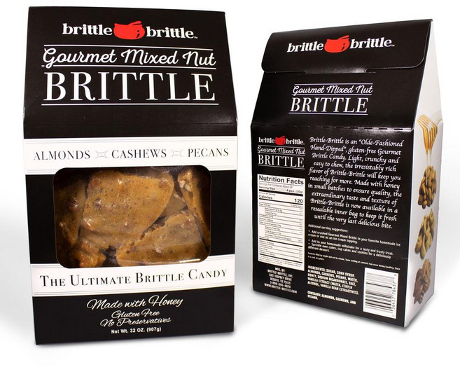 brittle-brittle 브리틀-브리틀 구르메 믹스넛 브리틀 907g, 2개