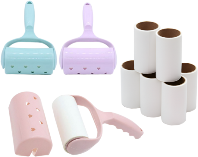 엘라리빙 사선컷팅 미니 휴대용 돌돌이 본체 3개+리필 9개, 1세트