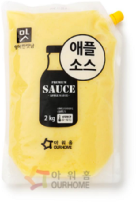 아워홈 애플소스 드레싱 2kg, 1개, 2L