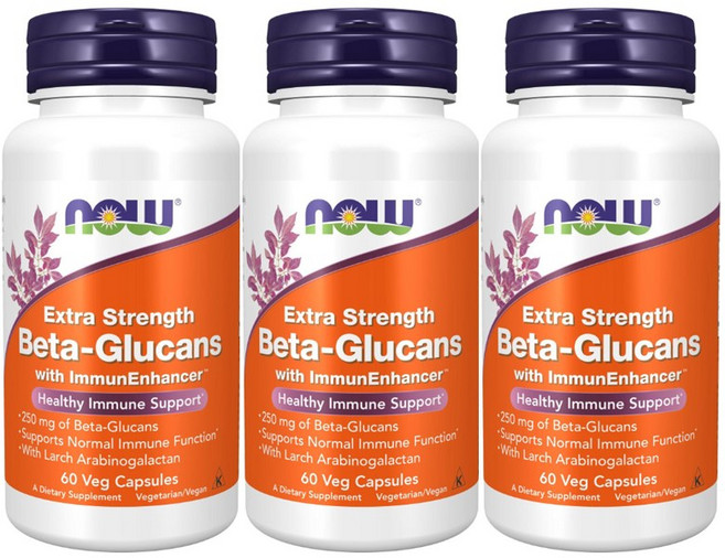 나우푸드 베타-글루칸 베지 캡슐, 60정, 3개
