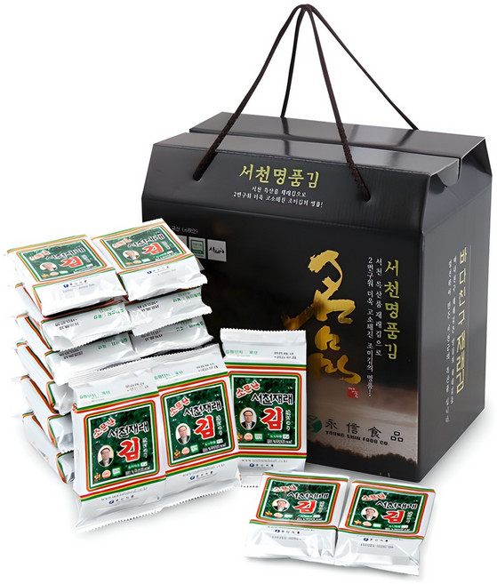바다친구 서천 명품김 도시락김, 4g, 15개