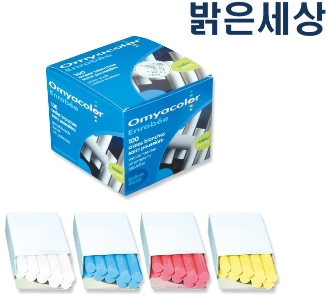 오미야 탄산 100개입 분필, 빨강