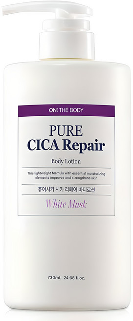 온더바디 퓨어시카 바디로션 화이트머스크향, 730ml, 1개