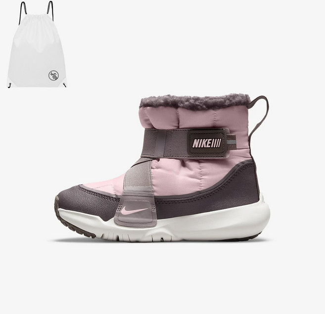 나이키 어린이 겨울 벨크로 핑크 부츠 + PGN짐쌕가방