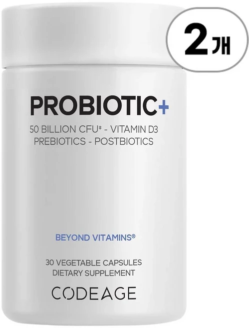 코드에이지 프로바이오틱+ Codeage Probiotic+ 30정, 2개 - 쿠팡