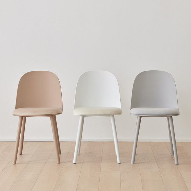 동서가구 젤리 쿠션 식탁 의자 4개 DF928083, 그레이