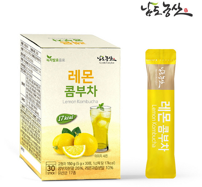 남도농산 레몬 콤부차, 5g, 30개입, 3개