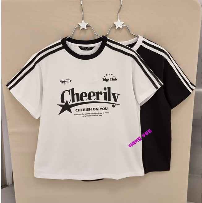 더데이걸 부평점 '26NEW 시원하고 편안한 여유있는 핏으로 스타일 살린 블록 코어 여아 박시 반팔 티셔츠