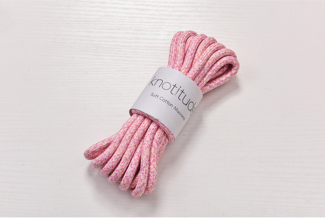 8mm 5m 옴브레 촘촘 우동실 로프 굵은 로프 가방 마크라메 재료 컬러로프 칼라로프 무지개로프 아웃도어로프, 1