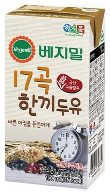 17곡 한끼두유 190mlx48개, 190ml, 48개