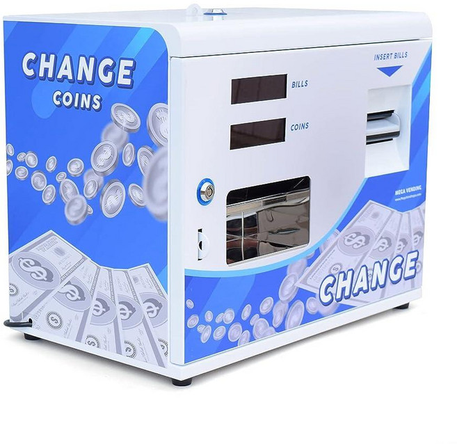 [ 1244797 ] 달러 지폐 체인저 머신 – 자동 판매기 비즈니스 슬롯 아케이드 세탁소용 조절 가능한 동전 또는 토큰 분배기 미국 쿼터/토큰 호환 다양한 명칭 허용, 달러 지폐 체인저 머신 – 자동 판매기 비즈니스, 슬롯, 1개