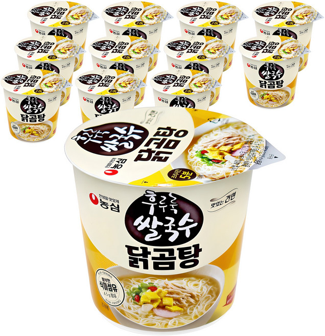 후루룩 쌀국수 닭곰탕, 73g, 12개