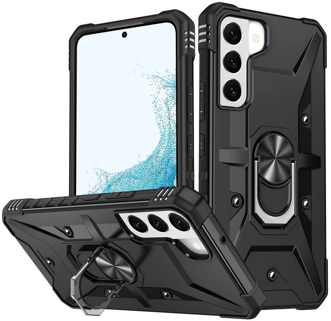 軍規防摔手機殼 指環防摔殼 保護殼 適用於 Galaxy A36 A26 A56 A55 A54 A53 黑色