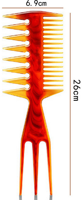 포마드빗 바버빗 남자머리빗 스타일링빗 헤어콤 와이드콤 와이드빗 텍스처빗 볼륨빗 백콤 포크빗 삼지빗 대삼지빗 복고빗 남성빗 미용실빗 헤어스타일링 가르마빗 업스타일빗 포마드 스타일링, 1개, 호박색, 호박같이 누른 빛.