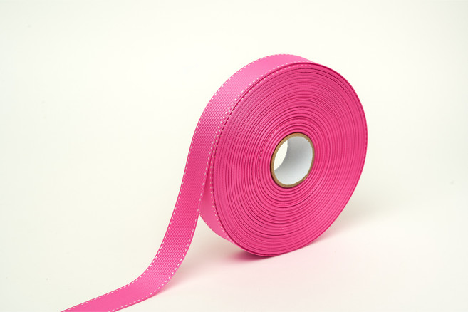 포장 리본 끈 제이제이리본 스티치리본5mm 10mm 15mm 25mm 36컬러 (길이 45M 90M ) 공단리본, 25꽃분홍, 5mm(90M)