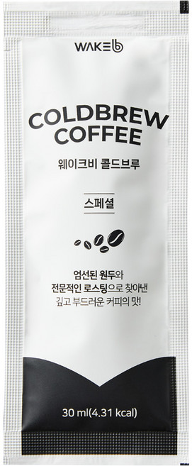 [런칭특가] 웨이크비 콜드브루 더치 커피 액상, 30ml, 1개입, 100개