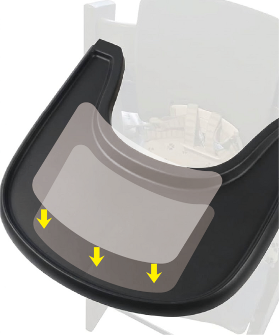 유아의자 트레이용 항균 PET 흡착필름, 3개