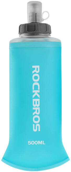 소프트 플라스크 물통 500ml 스포츠 물병, 1개, 스카이블루