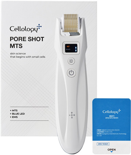셀올로지 포어샷 MTS 롤러 모공케어 피지관리 홈케어, 포어샷MTS + 카트리지(1ea)