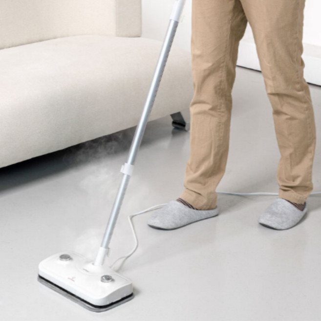 [한정수량]풋터치 살균 초고온 스탠드형 스팀 유선 물걸레 청소기, MS-0830