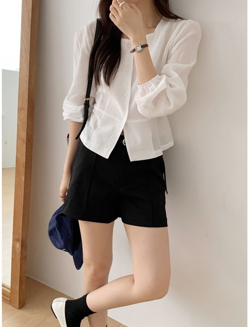 [SML사이즈]여성 하객룩 출근룩 데이트룩 블라우스 코튼블라우스 리본 블라우스 빅사이즈 라지사이즈