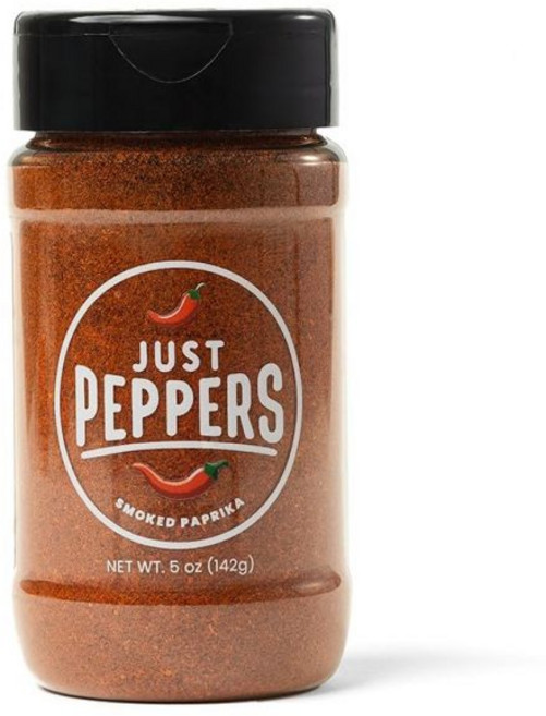 JUST PEPPERS 파프리카 가루 파우더 저스트 페퍼스 100% 순수 훈제 자연스럽게 나무 훈제된 스페인 페퍼 소금 없음 충전제 풍부하고 향이 나는 맛 5온스 병, JUST PEPPERS 파프리카 가루 파우더 저스트 페