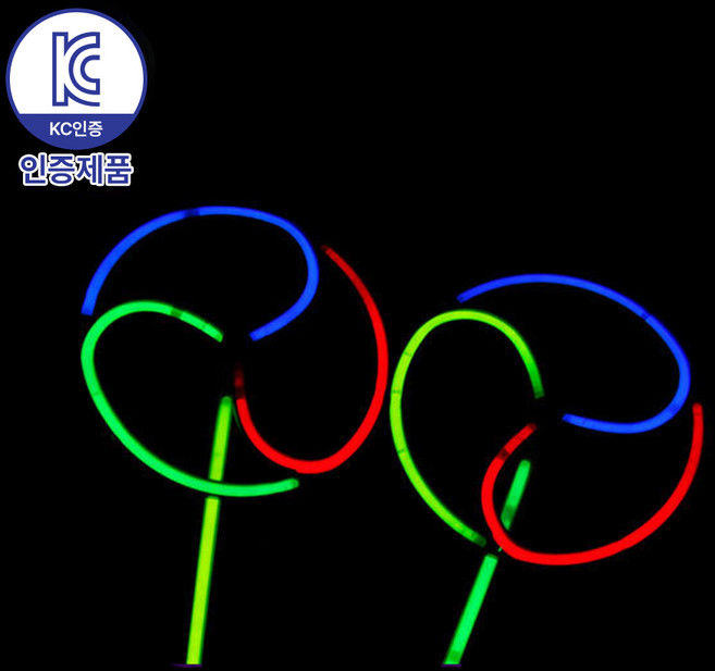 로앤제이 야광봉 야광 소품 스틱 팔찌 클럽 콘서트 축제 할로윈 파티용품, 1개, 풍차