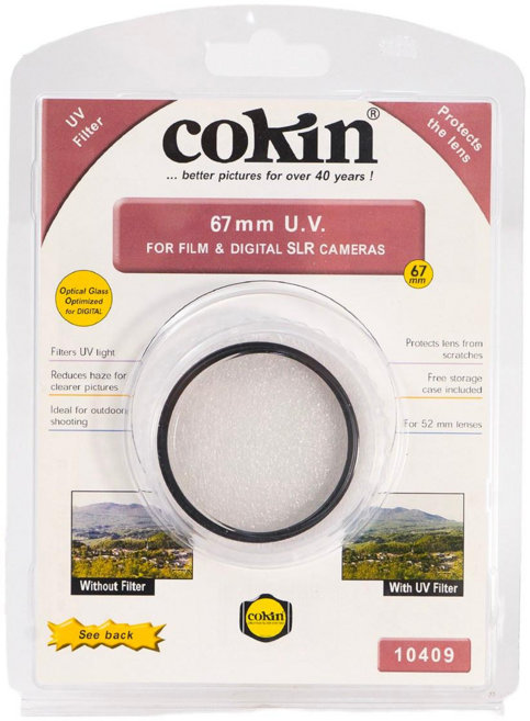 Cokin 241 UV 렌즈 필터 DSLR/미러리스 호환, 1개, 67mm