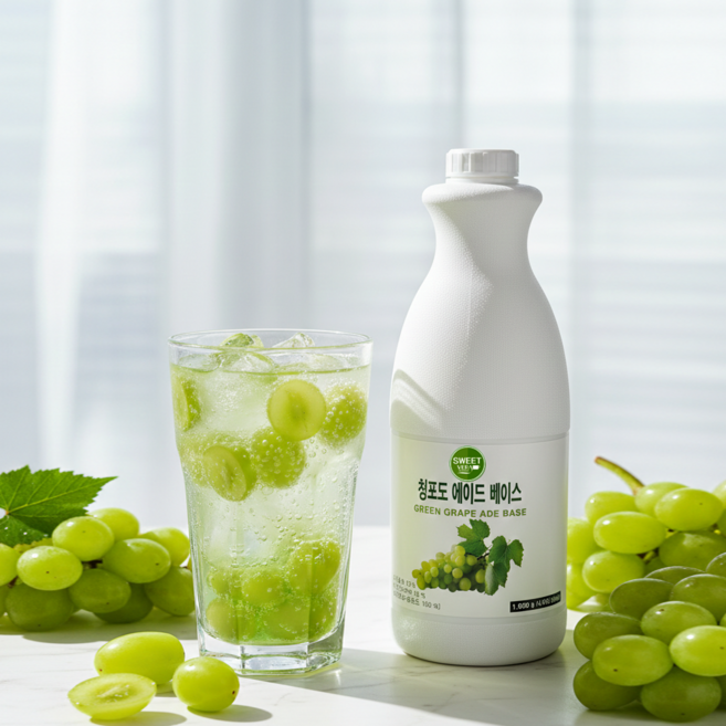 스위트베라 청포도 에이드 베이스, 1개, 1.8kg