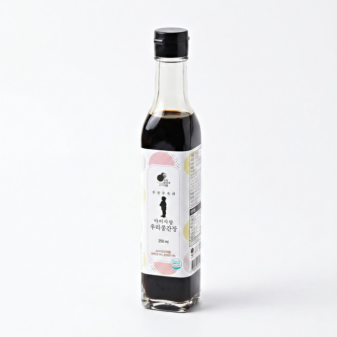 순창문옥례 아이사랑 우리콩간장 250ml 저염 볶음 다양한 요리에 사용 소스 비빔용