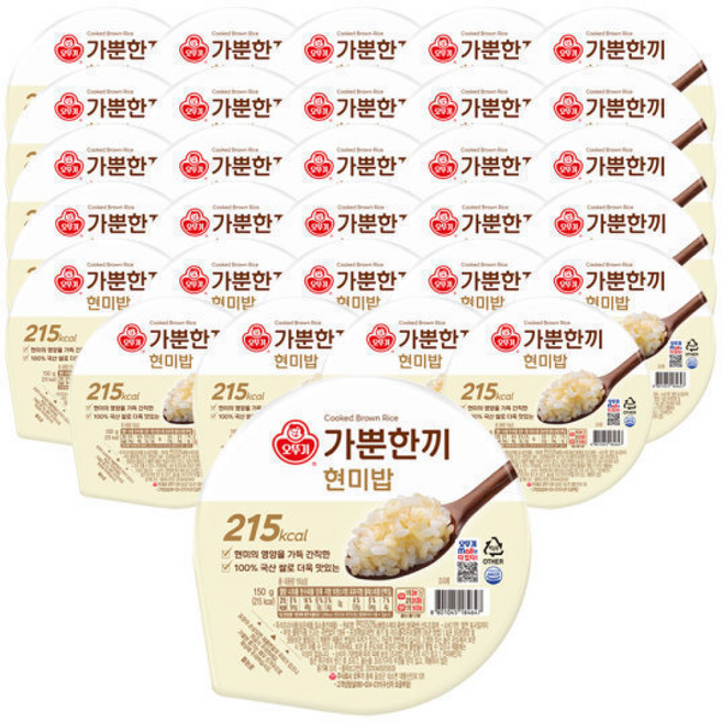 오뚜기 가뿐한끼 현미밥, 1개, 150g