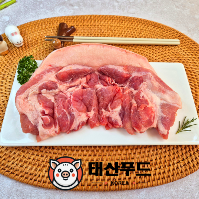 태산푸드 국내산 돼지 김해 뒷고기 수육용 덜미살 냉동 꼬들살 꼬들목살, 1개, 1kg